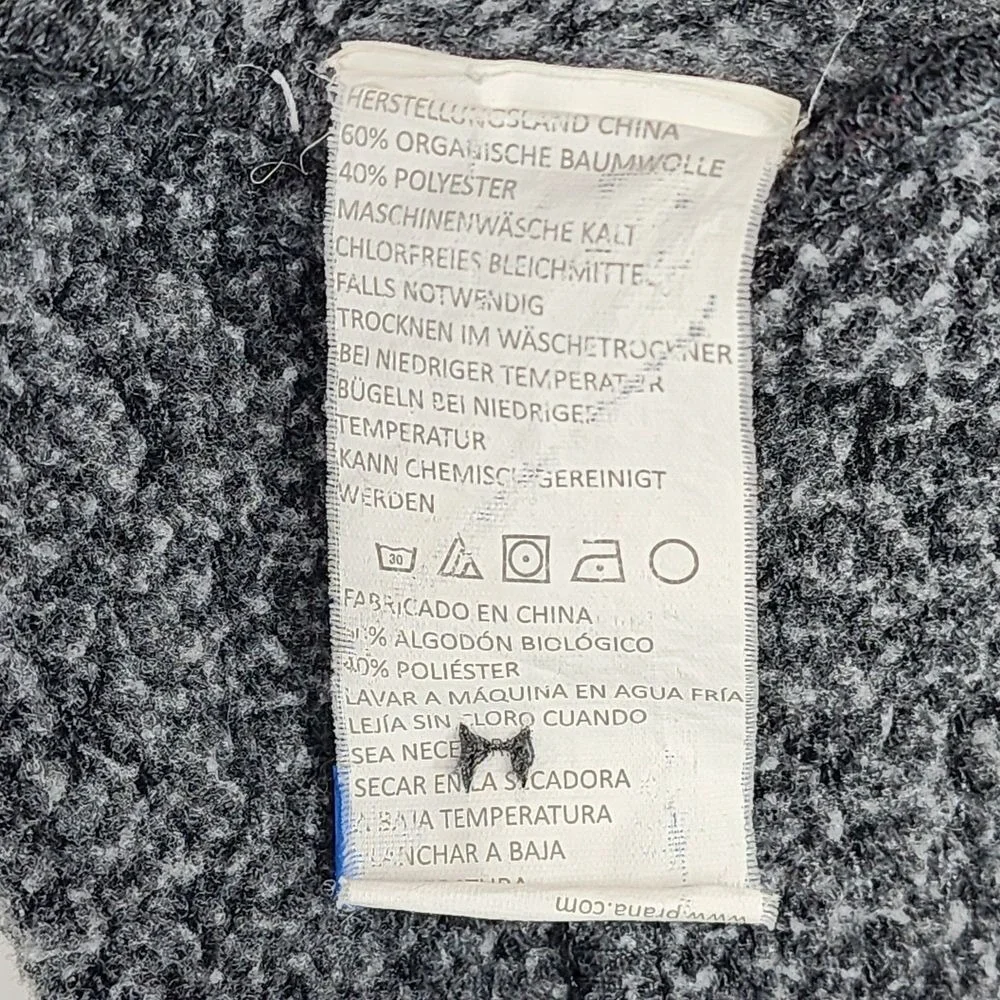 Prana Coat Jacket Women's Size Small Gray‎ Button Up with Pockets